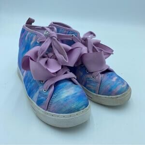 Jojo Girls High Tops Sparkling Ribbon Laces Size 2